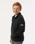 Columbia 212479 Youth Steens Mountain II Fleece Full-Zip Jacket - Black - model side
