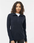 Columbia 212495 Women's Glacial IV Fleece Half-Zip Pullover - Black - model front