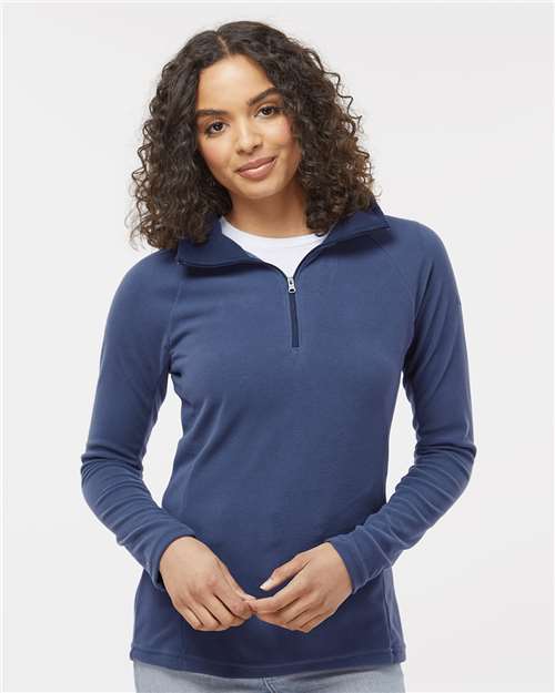 Columbia 212495 Women's Glacial IV Fleece Half-Zip Pullover - Nocturnal - model front