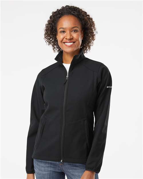 Columbia 212493 Women’s Kruser Ridge Soft Shell Jacket - Black - model front