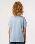 Tultex 235 Youth Fine Jersey T-Shirt - Baby Blue - model back