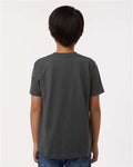 Tultex 235 Youth Fine Jersey T-Shirt - Charcoal - model back