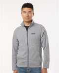 Columbia 209574 Men's Alto Pass Fleece Full-Zip Jacket - City Grey Heather - model front