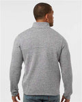 Columbia 209573 Men's Alto Pass Fleece Half-Snap Pullover - City Grey Heather - model back