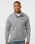 Columbia 209573 Men's Alto Pass Fleece Half-Snap Pullover - City Grey Heather - model front
