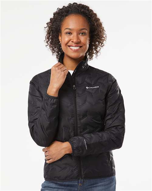 Columbia 208827 Women's Delta Ridge II Down Jacket - Black - model front