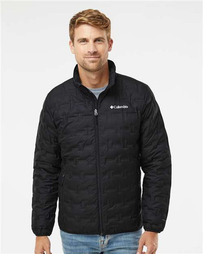 Columbia 208624 Men's Delta Ridge II Down Jacket - Black - model front