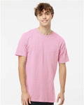 M&O 6500M Unisex Vintage Garment-Dyed T-Shirt - Blossom - model front