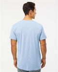 M&O 6500M Unisex Vintage Garment-Dyed T-Shirt - Chambray - model back