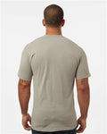 M&O 6500M Unisex Vintage Garment-Dyed T-Shirt - Sandstone - model back