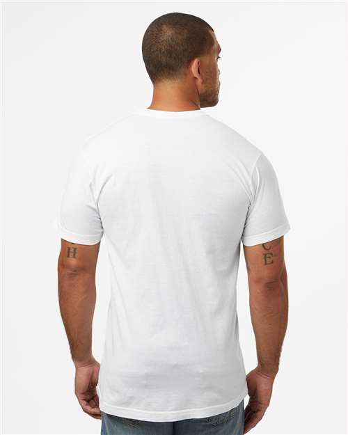 M&O 6500M Unisex Vintage Garment-Dyed T-Shirt - White - model back