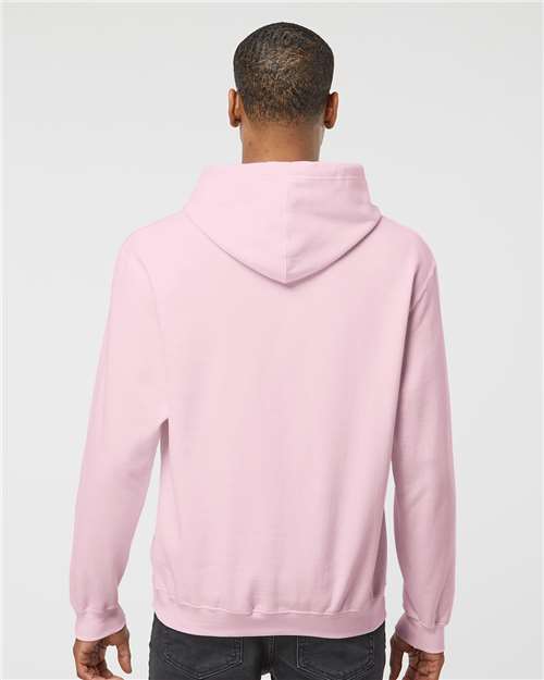 Tultex 320 Unisex Fleece Hooded Sweatshirt - Light Pink - model back