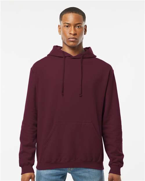 Tultex 320 Unisex Fleece Hooded Sweatshirt - Maroon - model front