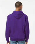 Tultex 320 Unisex Fleece Hooded Sweatshirt - Purple - model back