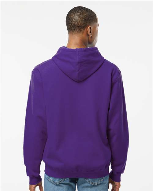 Tultex 320 Unisex Fleece Hooded Sweatshirt - Purple - model back