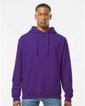 Tultex 320 Unisex Fleece Hooded Sweatshirt - Purple - model front