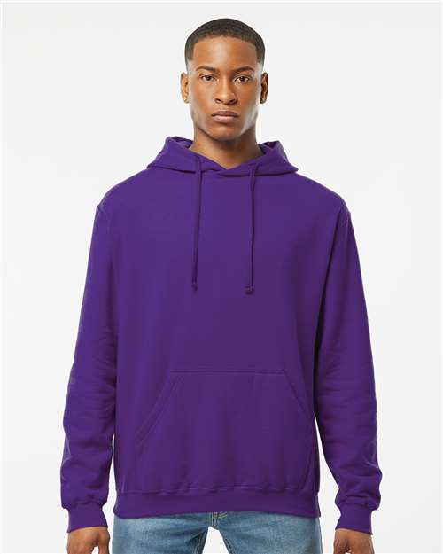 Tultex 320 Unisex Fleece Hooded Sweatshirt - Purple - model front
