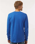 Tultex 202LS Unisex Fine Jersey Long Sleeve T-Shirt - Royal - model back