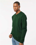 Tultex 340 Unisex Fleece Crewneck Sweatshirt - Forest - model side