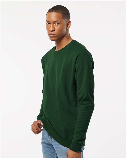 Tultex 340 Unisex Fleece Crewneck Sweatshirt - Forest - model side
