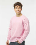 Tultex 340 Unisex Fleece Crewneck Sweatshirt - Light Pink - model side