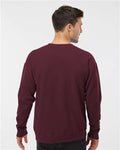 Tultex 340 Unisex Fleece Crewneck Sweatshirt - Maroon - model back