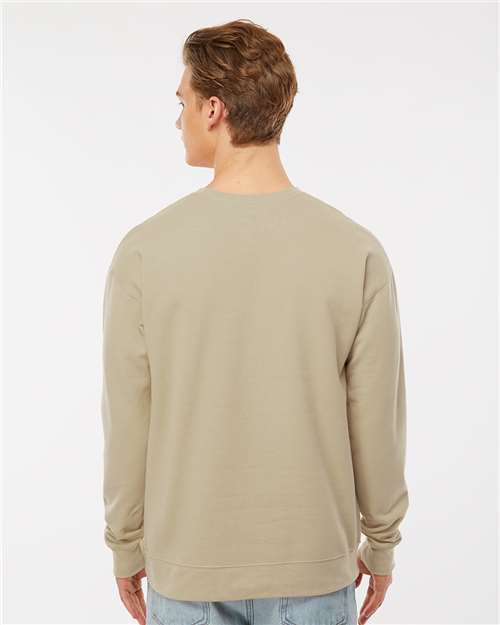 Tultex 340 Unisex Fleece Crewneck Sweatshirt - Sand - model back
