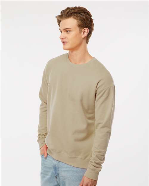 Tultex 340 Unisex Fleece Crewneck Sweatshirt - Sand - model side