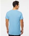 M&O 4800 Men's Gold Soft Touch T-Shirt - Sky - model back