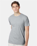 Hanes 42TB Perfect-T Triblend T-Shirt - Silverstone Heather - model front