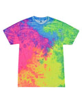 Colortone 1000 Unisex Multi-Color Tie-Dyed T-Shirt - Quest - front