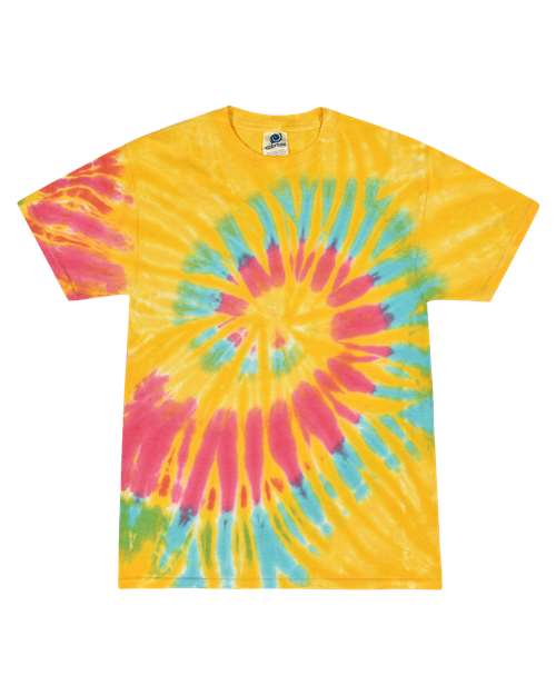 Colortone 1000 Unisex Multi-Color Tie-Dyed T-Shirt - Aurora - front