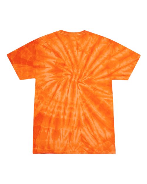 Colortone 1000 Unisex Multi-Color Tie-Dyed T-Shirt - Spider Orange - back