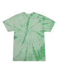 Colortone 1000 Unisex Multi-Color Tie-Dyed T-Shirt - Spider Mint - front