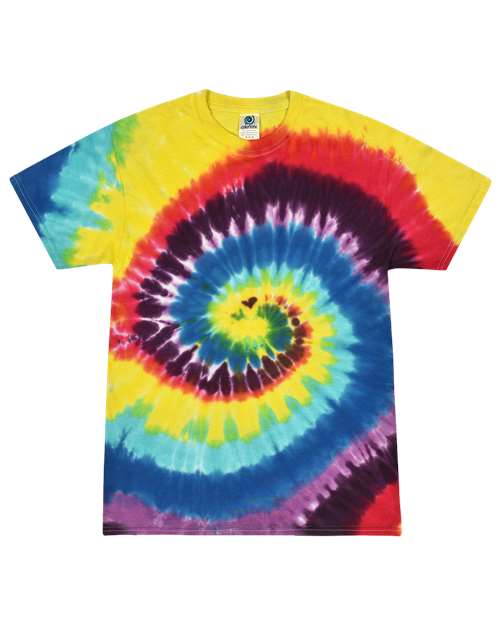 Colortone 1000 Unisex Multi-Color Tie-Dyed T-Shirt - Carnival - front