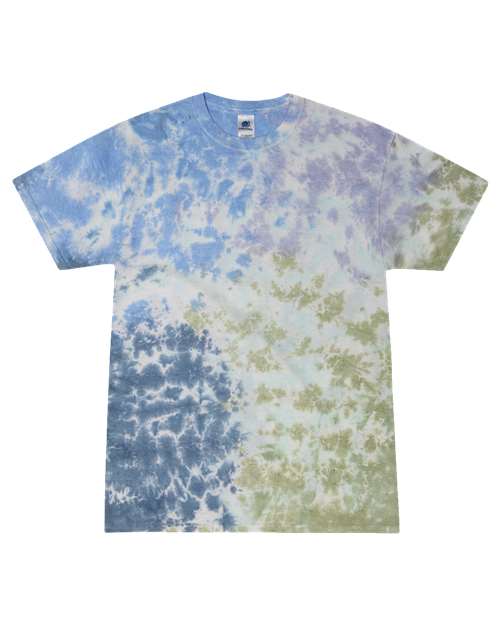 Colortone 1000 Unisex Multi-Color Tie-Dyed T-Shirt - Ferris Wheel - front