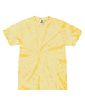 Colortone 1000Y Youth Multi-Color Tie-Dyed T-Shirt - Spider Dandelion - front