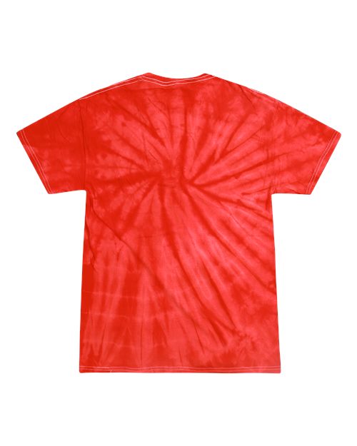 Colortone 1000Y Youth Multi-Color Tie-Dyed T-Shirt - Spider Red - back