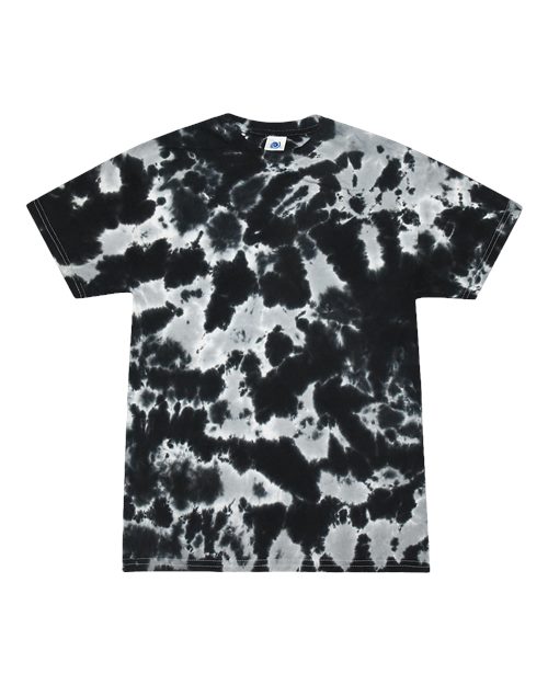 Colortone 1000Y Youth Multi-Color Tie-Dyed T-Shirt - Multi Black - front