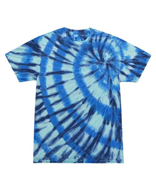 Colortone 1000Y Youth Multi-Color Tie-Dyed T-Shirt - Serenity - front