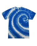 Colortone 1000Y Youth Multi-Color Tie-Dyed T-Shirt - Swirl Blue - front