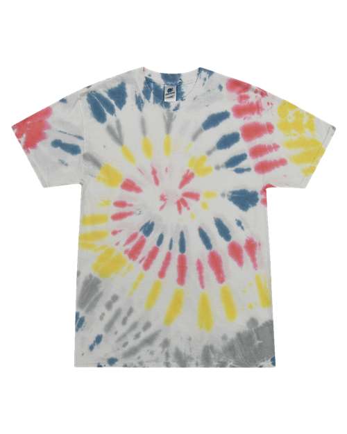 Colortone 1000Y Youth Multi-Color Tie-Dyed T-Shirt - Yellowstone - front