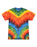 Colortone 1000Y Youth Multi-Color Tie-Dyed T-Shirt - Woodstock - front