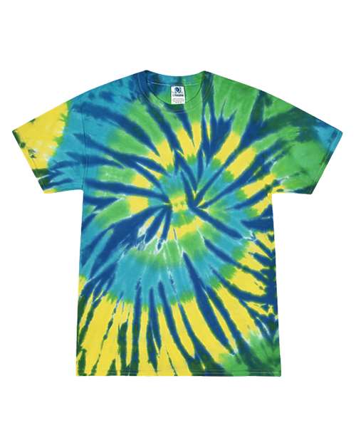 Colortone 1000Y Youth Multi-Color Tie-Dyed T-Shirt - Karma - front