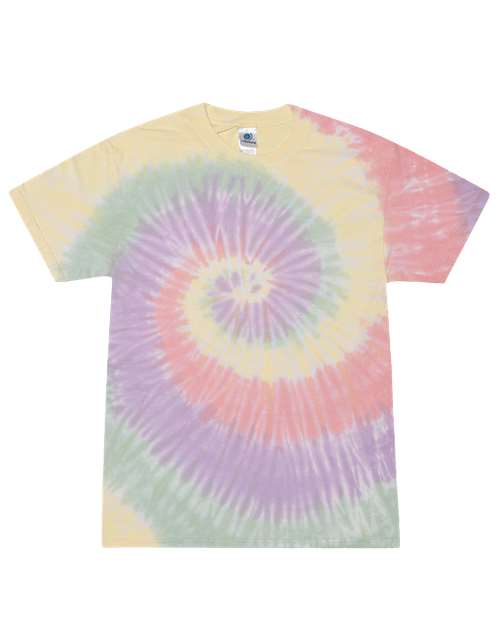 Colortone 1000Y Youth Multi-Color Tie-Dyed T-Shirt - Zen Rainbow - front