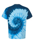 Colortone 1000Y Youth Multi-Color Tie-Dyed T-Shirt - Blue Ocean - back