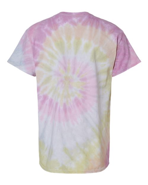 Colortone 1000Y Youth Multi-Color Tie-Dyed T-Shirt - Desert Rose - back