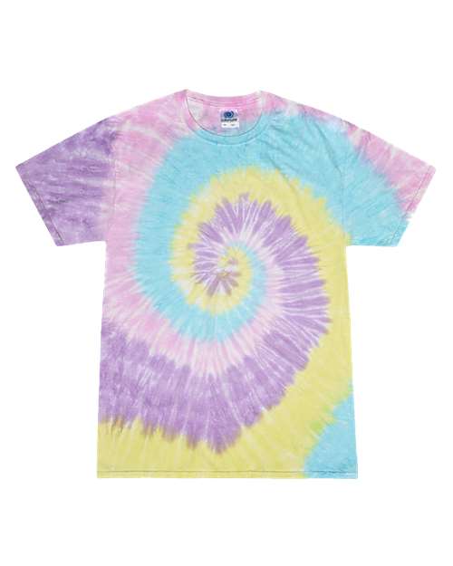 Colortone 1000Y Youth Multi-Color Tie-Dyed T-Shirt - Jellybean - front