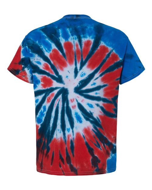 Colortone 1000Y Youth Multi-Color Tie-Dyed T-Shirt - Independence - back
