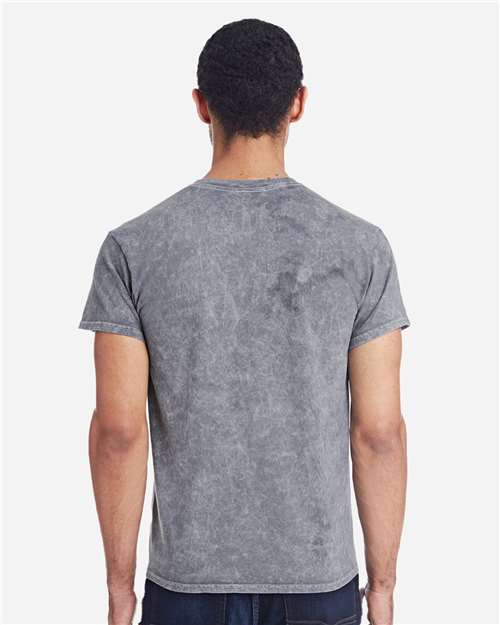 Colortone 1300 Unisex Mineral Wash T-Shirt - Mineral Grey - model back